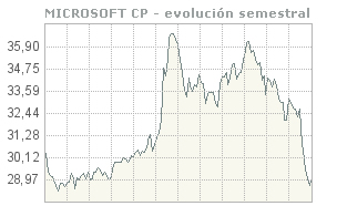 Evolució Borsa Microsoft darrers 6 mesos